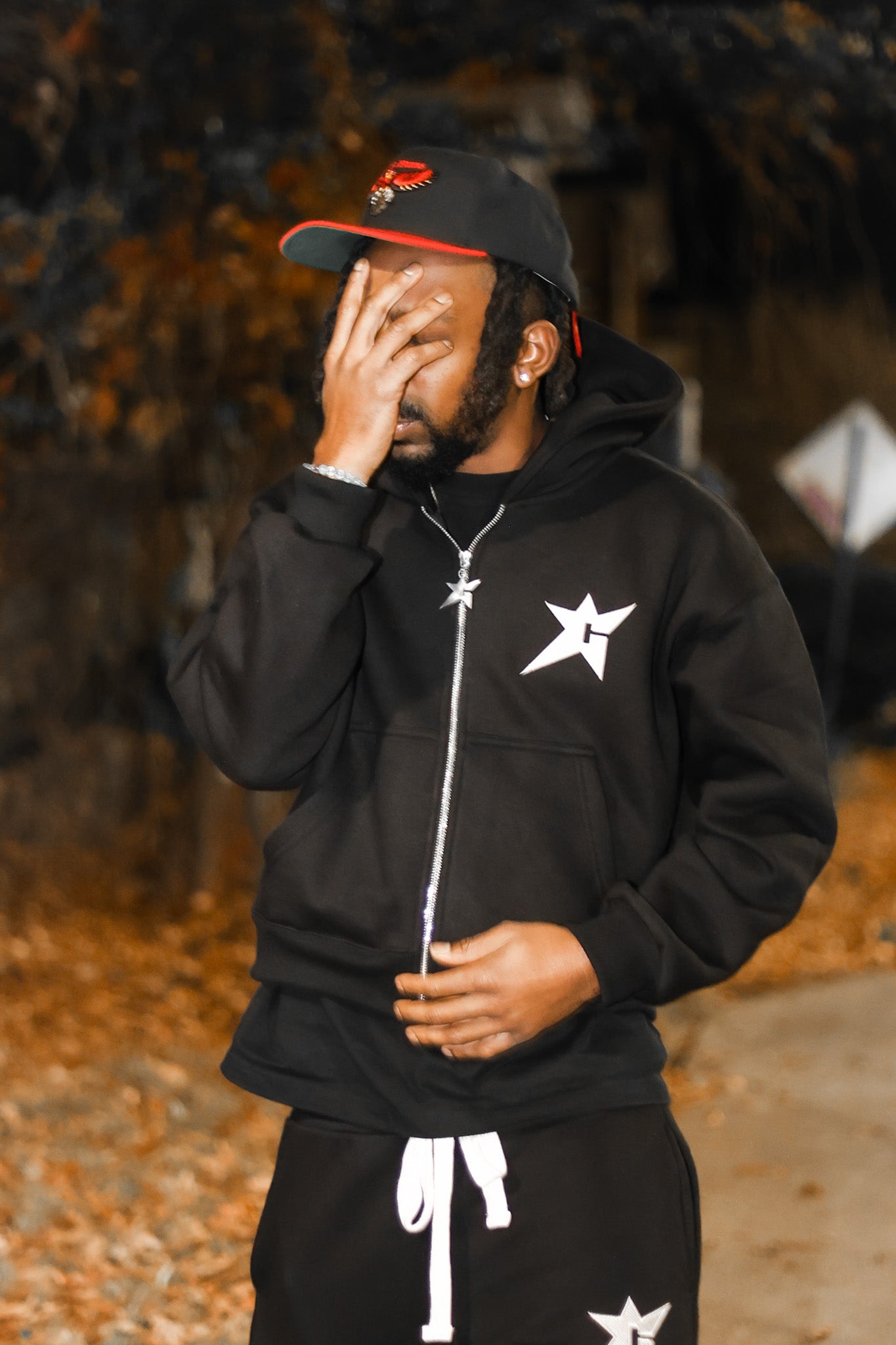 Midnight Black Zip Up