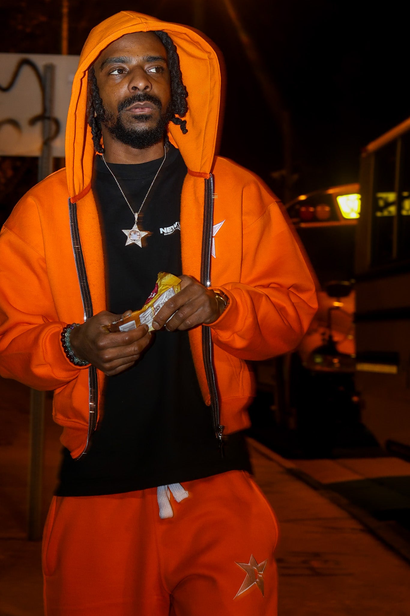 Tangerine Zip Up
