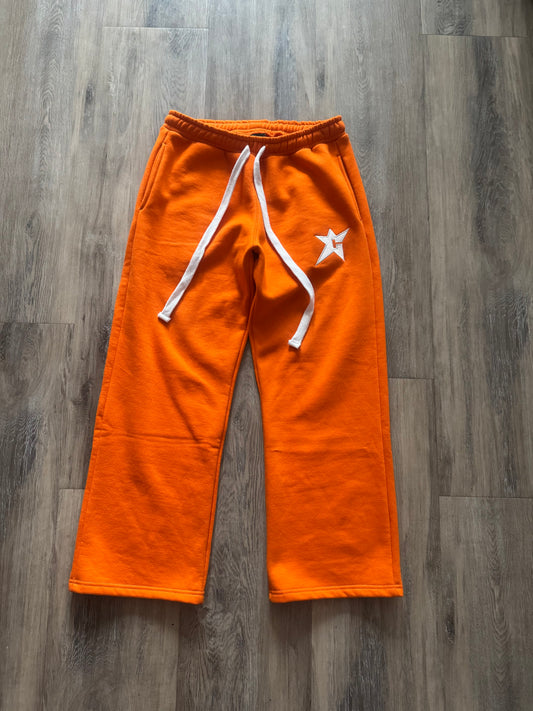 Tangerine Wide Fit Joggers
